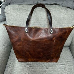 Portland Leather Goods Oversized Zip Tote
